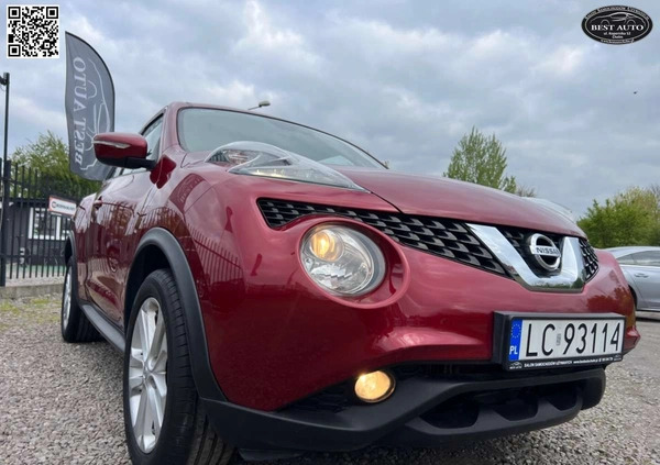 Nissan Juke cena 48500 przebieg: 144000, rok produkcji 2015 z Radymno małe 781